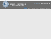 Tablet Screenshot of boyercorporon.com